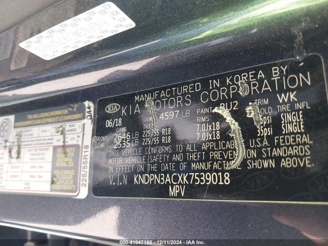 KIA Sportage Ex 2019 KNDPN3ACXK7539018 Image 9