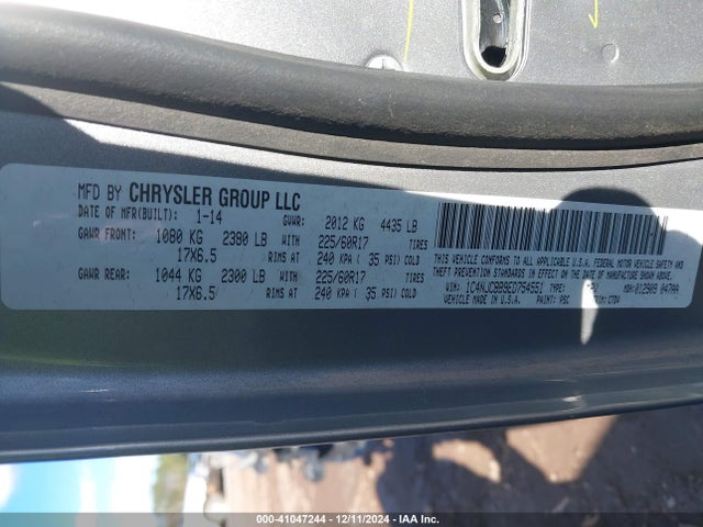 1C4NJCBB9ED754551 Jeep Compass Sport