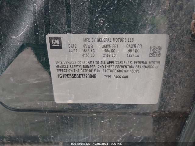 Chevrolet Cruze 2lt Auto 2014 1G1PE5SB3E7328046 Image 9