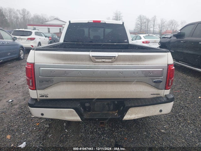 2015 Ford F-150 Platinum მანქანა იყიდება აუქციონზე, vin: 1FTFW1EF5FFA19550, აუქციონის ნომერი: 41047443