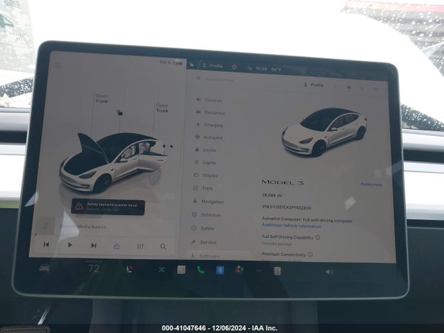 Tesla Model 3 Rear-wheel Drive 2023 5YJ3E1EA3PF652824 Image 16