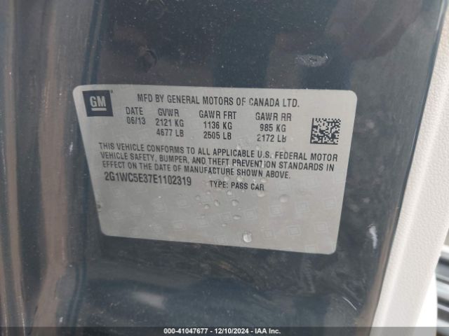 2G1WC5E37E1102319 Chevrolet Impala Limited Ltz
