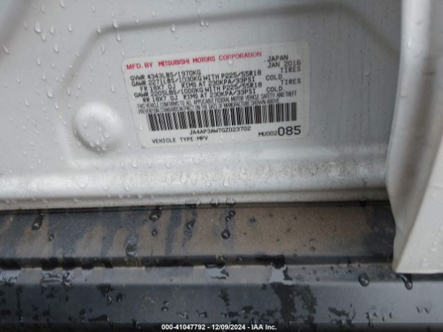 2016 MITSUBISHI OUTLANDER SPORT JA4AP3AW7GZ023702 Photo 8