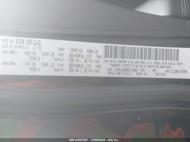 1C4RDJAG8HC710061 Dodge Durango Sxt Awd