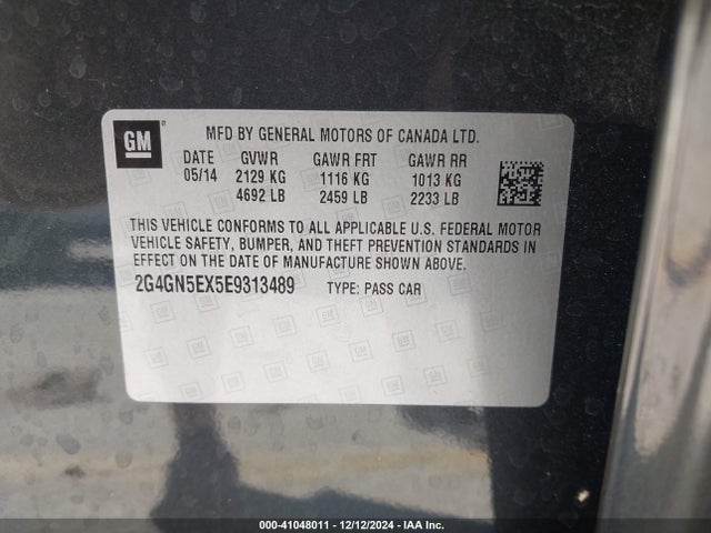 Buick Regal Turbo/e-assist Premium I 2014 2G4GN5EX5E9313489 Image 9
