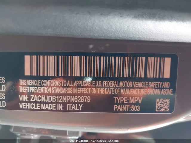 ZACNJDB12NPN62979 Jeep Renegade Latitude 4x4
