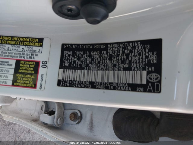 Toyota COROLLA LE 2014 2T1BURHE7EC009616 Image 9