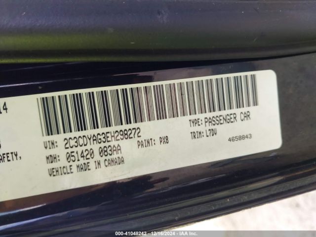 2C3CDYAG3EH298272 Dodge Challenger Sxt