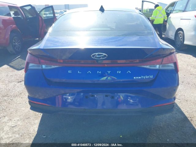 KMHLM4AJ4PU053539 Hyundai Elantra Hybrid Blue