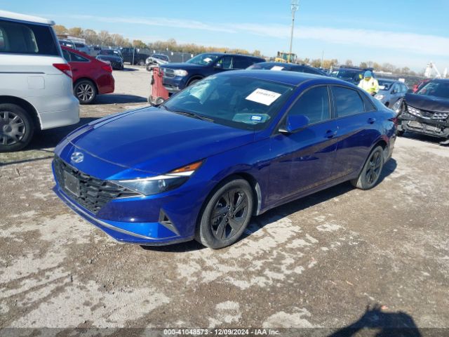 KMHLM4AJ4PU053539 Hyundai Elantra Hybrid Blue