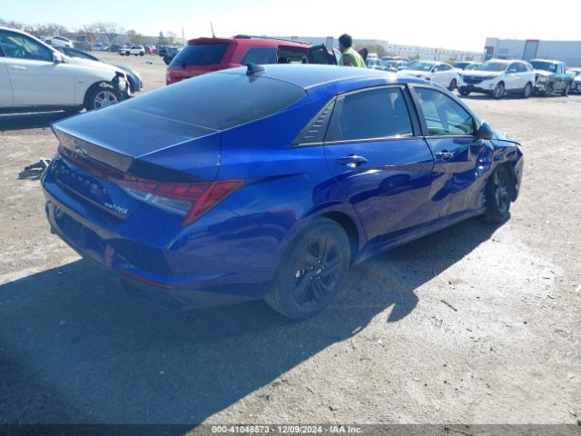 KMHLM4AJ4PU053539 Hyundai Elantra Hybrid Blue