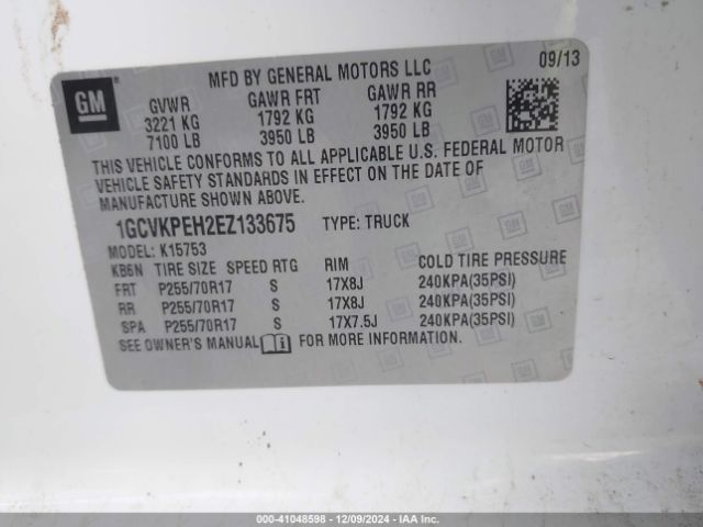 1GCVKPEH2EZ133675 Chevrolet Silverado 1500 Work Truck 1wt