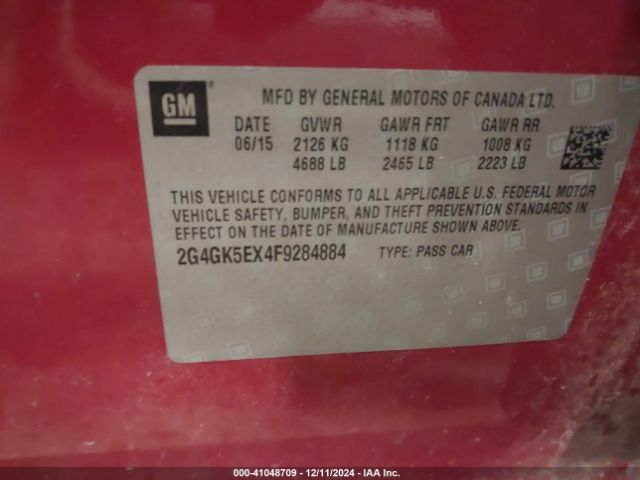 2G4GK5EX4F9284884 Buick Regal Turbo