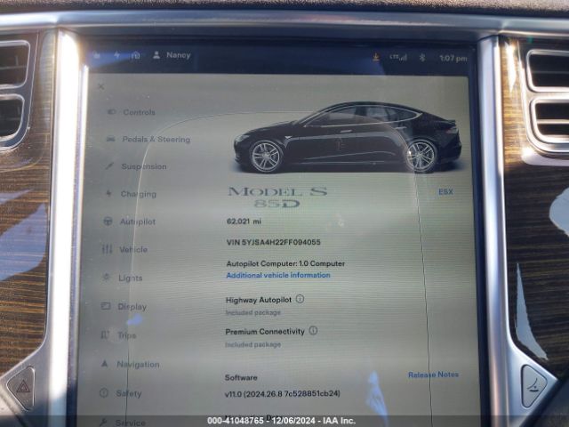 5YJSA4H22FF094055 Tesla Model S 70d/85d/p85d