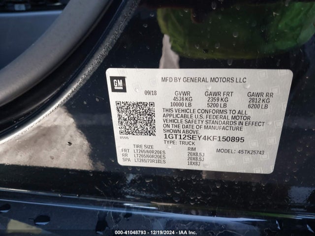 1GT12SEY4KF150895 GMC Sierra 2500hd Denali