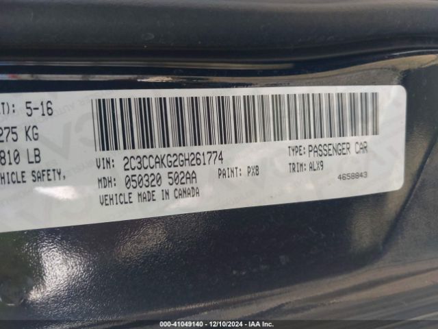 2016 CHRYSLER 300C 2C3CCAKG2GH261774 Photo 8