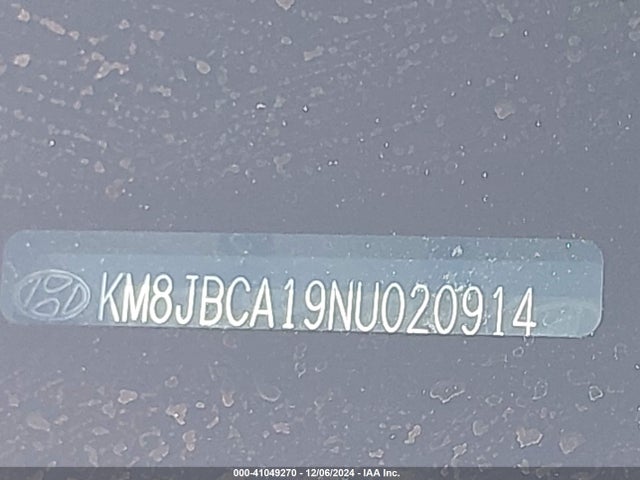 KM8JBCA19NU020914 Hyundai Tucson Hybrid Blue
