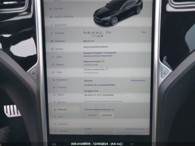 5YJSA1S25FF088435 Tesla Model S 70d/85d/p85d