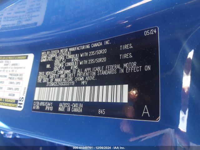 2T2GKCEZ4SC033119 Lexus Nx 350h Premium