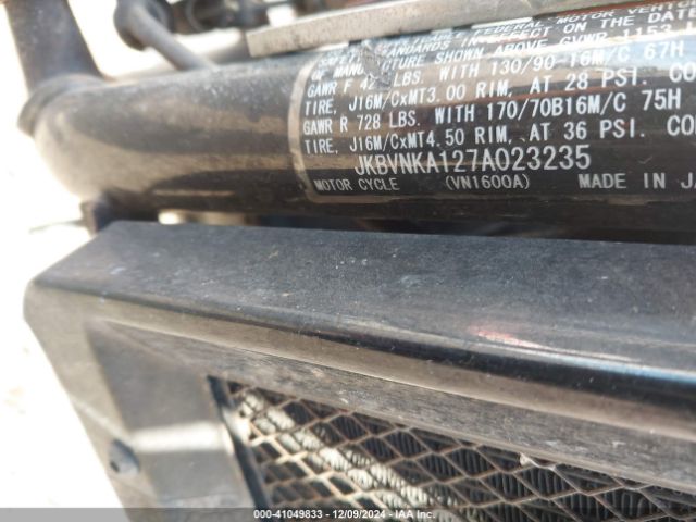 2007 KAWASAKI VN1600 JKBVNKA127A023235 Photo 9