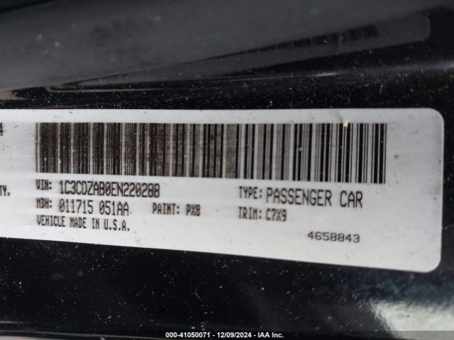 1C3CDZAB0EN220288 Dodge AVENGER SE