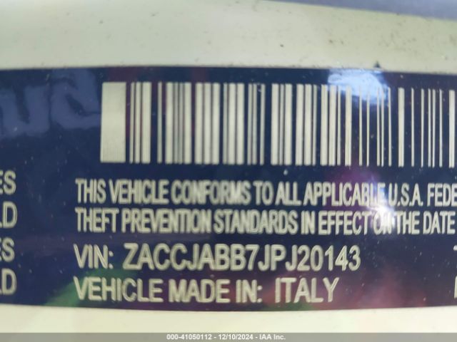 ZACCJABB7JPJ20143 Jeep Renegade Altitude Fwd