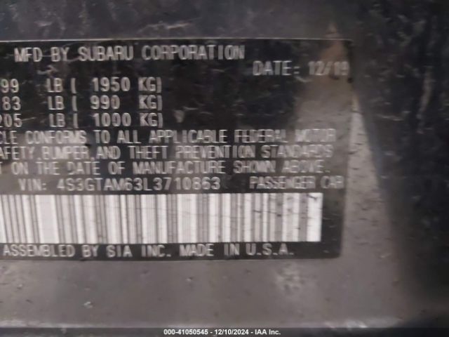 4S3GTAM63L3710863 Subaru Impreza Sport 5-door
