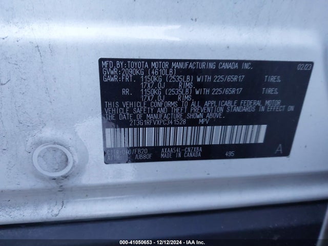 Toyota RAV4 LE 2023 2T3G1RFVXPC341528 Image 9