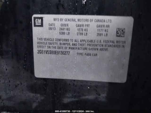 2G61V5S80E9136277 Cadillac Xts Vsport Premium