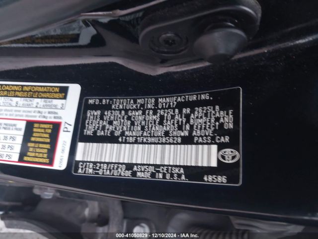 4T1BF1FK9HU385628 Toyota CAMRY SE