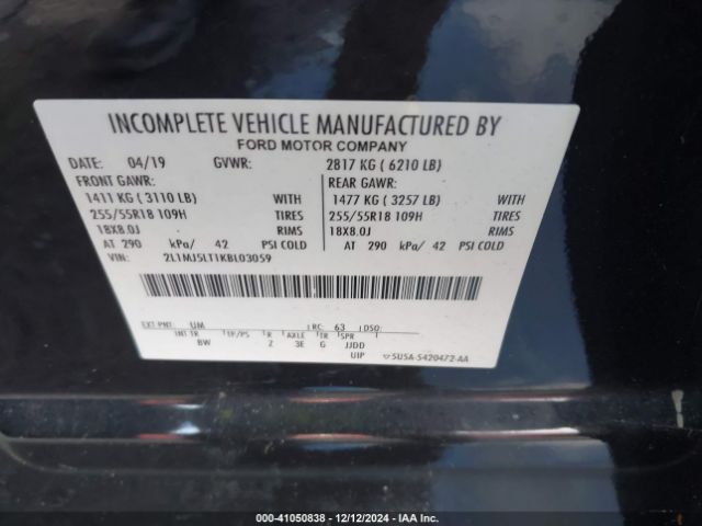 2L1MJ5LT1KBL03059 Lincoln Mkt Limo/hearse