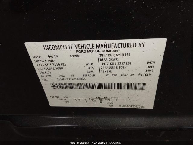 2L1MJ5LT7KBL03065 Lincoln Mkt Limo/hearse