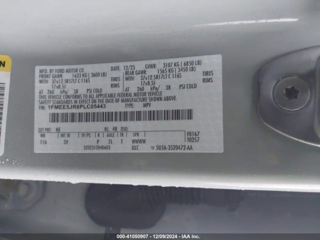 1FMEE5JR8PLC05443 Ford Bronco Raptor