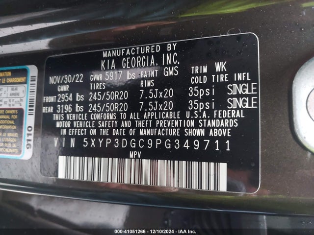 KIA Telluride Ex X-line 2023 5XYP3DGC9PG349711 Image 9