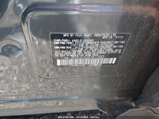 JF2SJAJC3EH472563 Subaru Forester 2.5i Limited