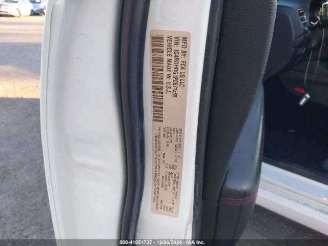 1C4RDHDG1PC571880 Dodge Durango Gt Plus Rwd