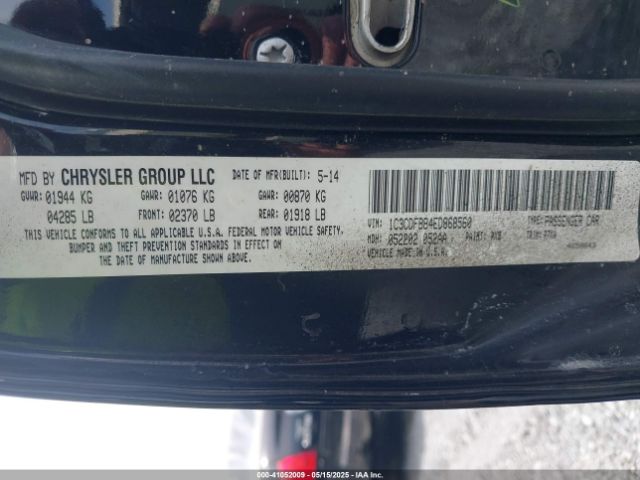 1C3CDFBB4ED868560 Dodge DART SXT