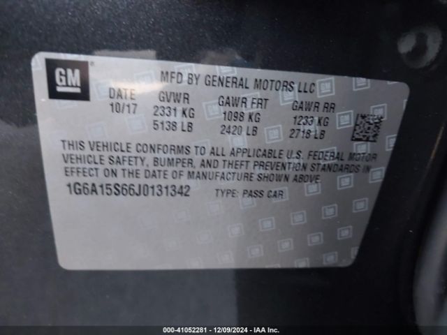 1G6A15S66J0131342 Cadillac CTS-V