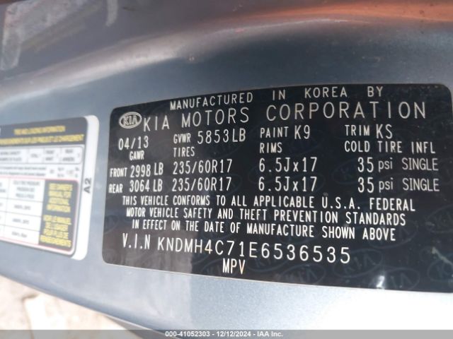 KNDMH4C71E6536535 KIA SEDONA EX