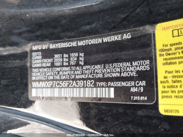 WMWXP7C56F2A39182 Mini Hardtop Cooper S