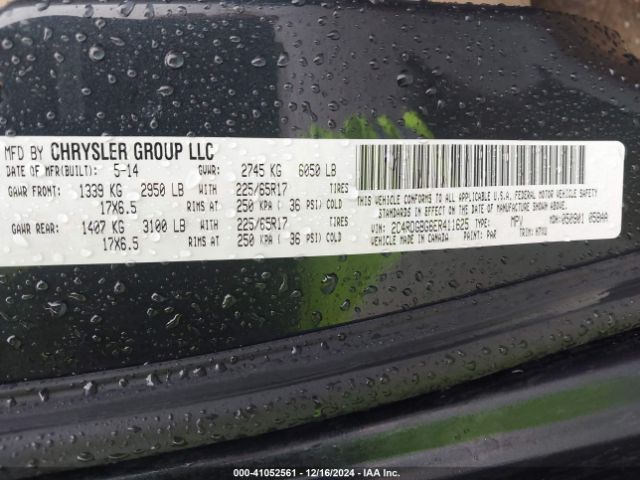 2C4RDGBG6ER411625 Dodge Grand Caravan American Value Pkg