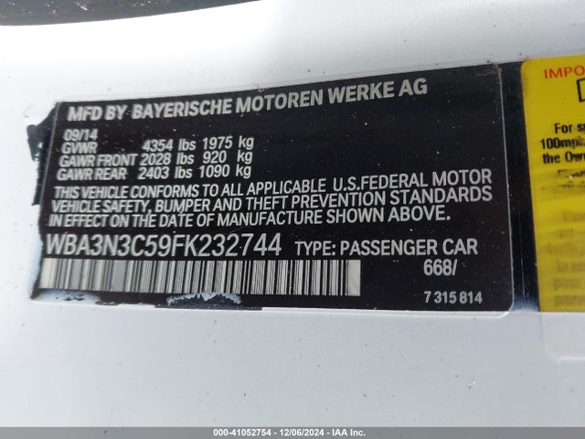 WBA3N3C59FK232744 BMW 428i