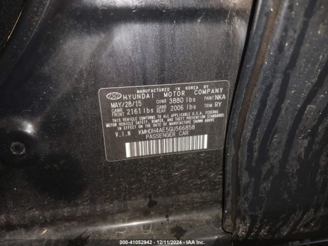 KMHDH4AE5GU566858 Hyundai Elantra Value Edition
