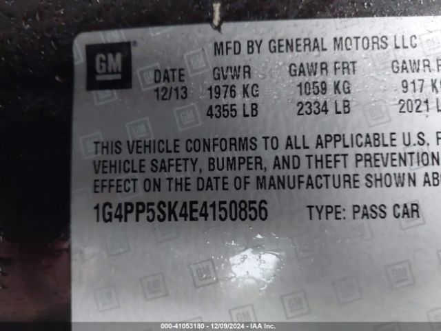 1G4PP5SK4E4150856 Buick Verano