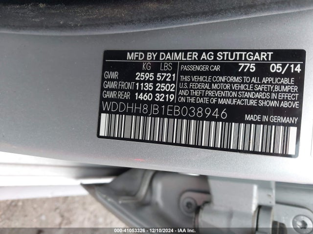 WDDHH8JB1EB038946 Mercedes-Benz E 350 4matic