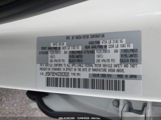 JM3KFBEM4S0563626 Mazda Cx-5 2.5 S Premium Plus