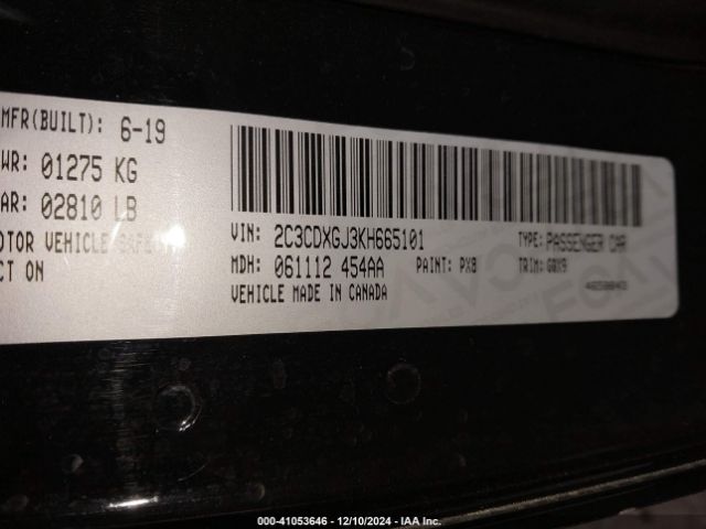 2019 DODGE CHARGER 2C3CDXGJ3KH665101 Photo 8