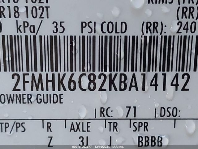 2FMHK6C82KBA14142 Ford FLEX SEL