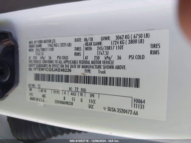 Ford F-150 Xlt 2018 1FTEW1CG5JKE48226 Image 9