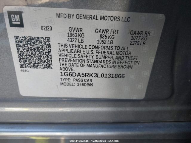 1G6DA5RK3L0131866 Cadillac Ct4 Luxury